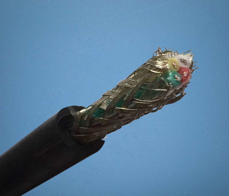 弹性挤压RVVP铜镀锡屏蔽控制电缆